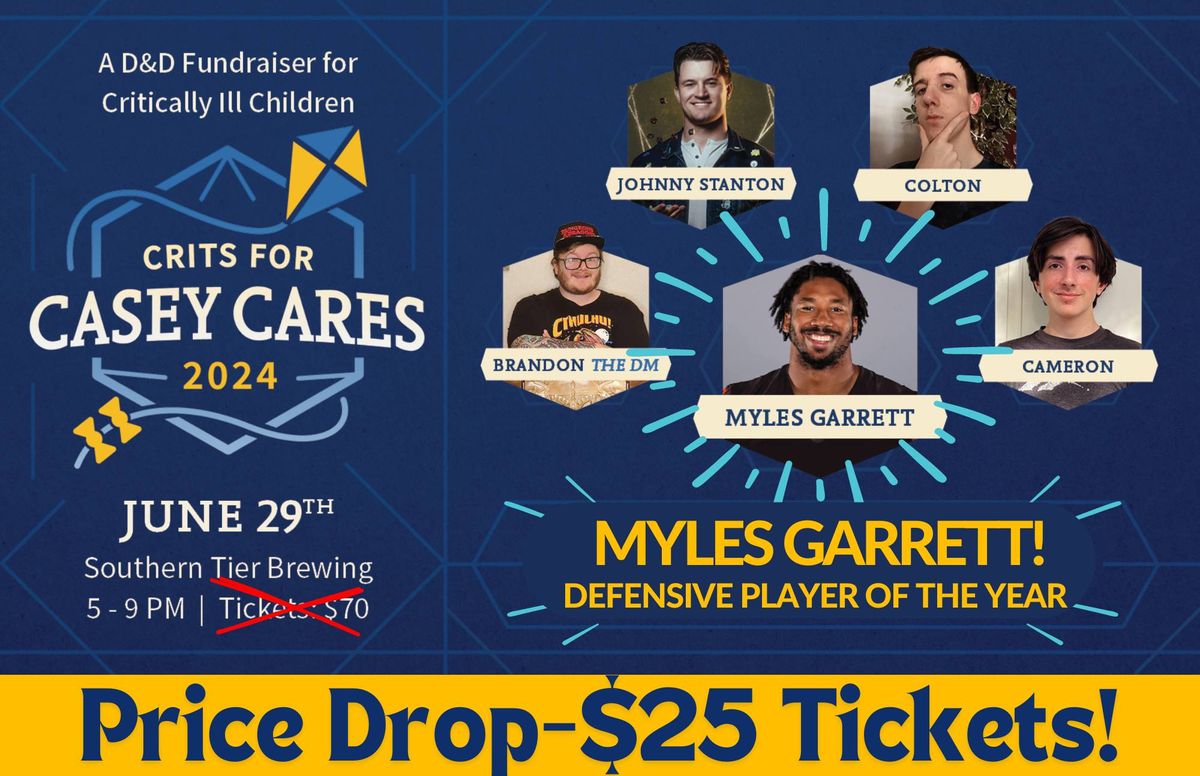 Crits for Casey Cares with Myles Garrett