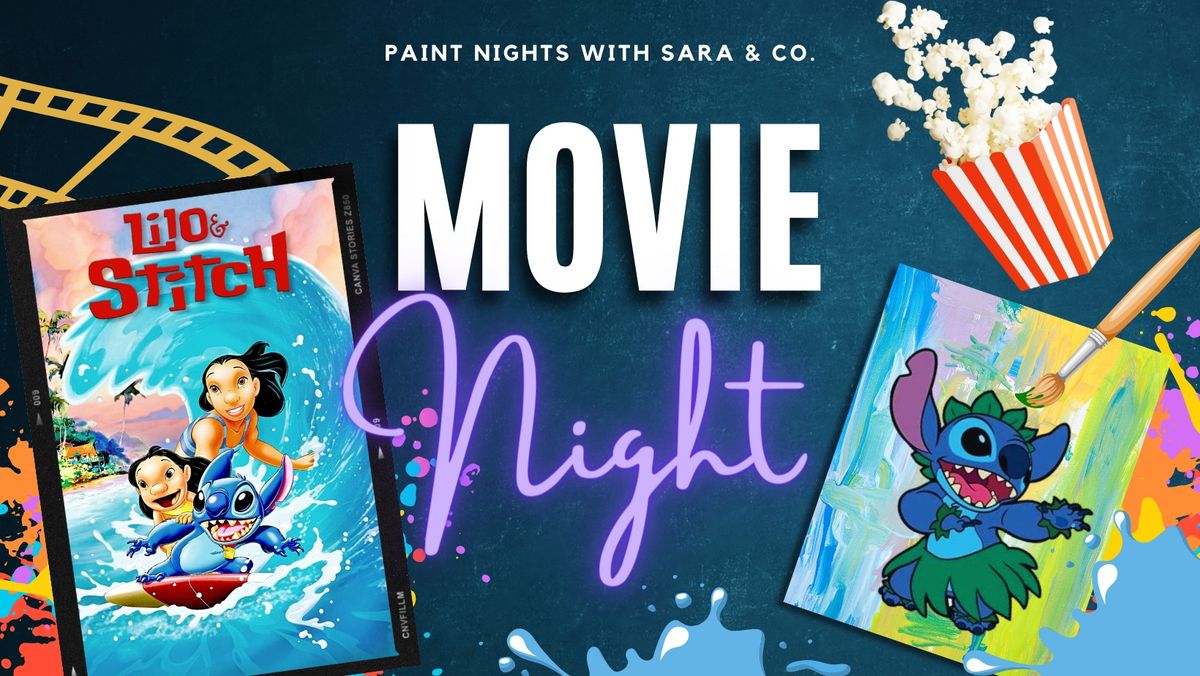 Lilo and Stitch Movie and Paint Night