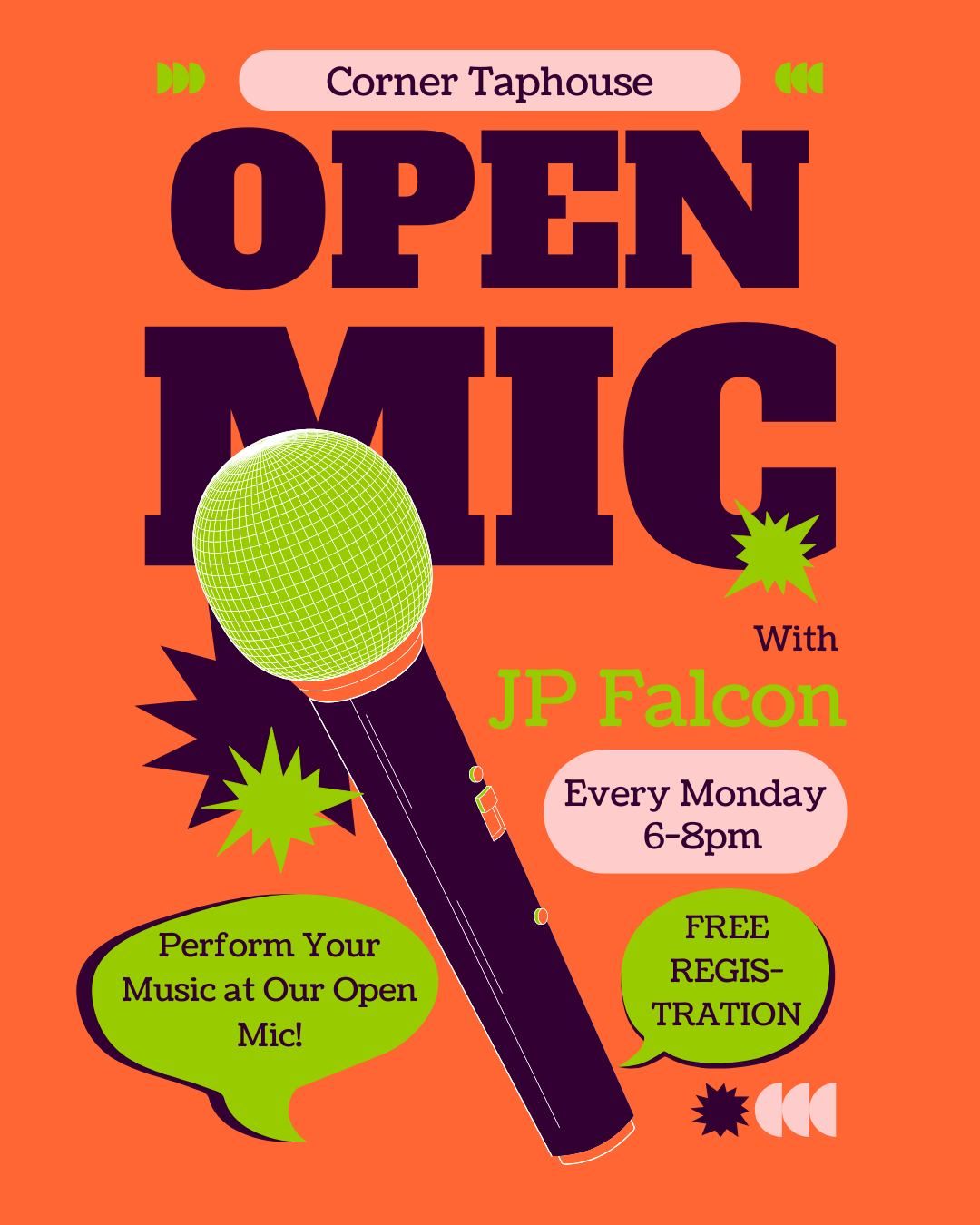 Corner Taphouse Open Mic Night!