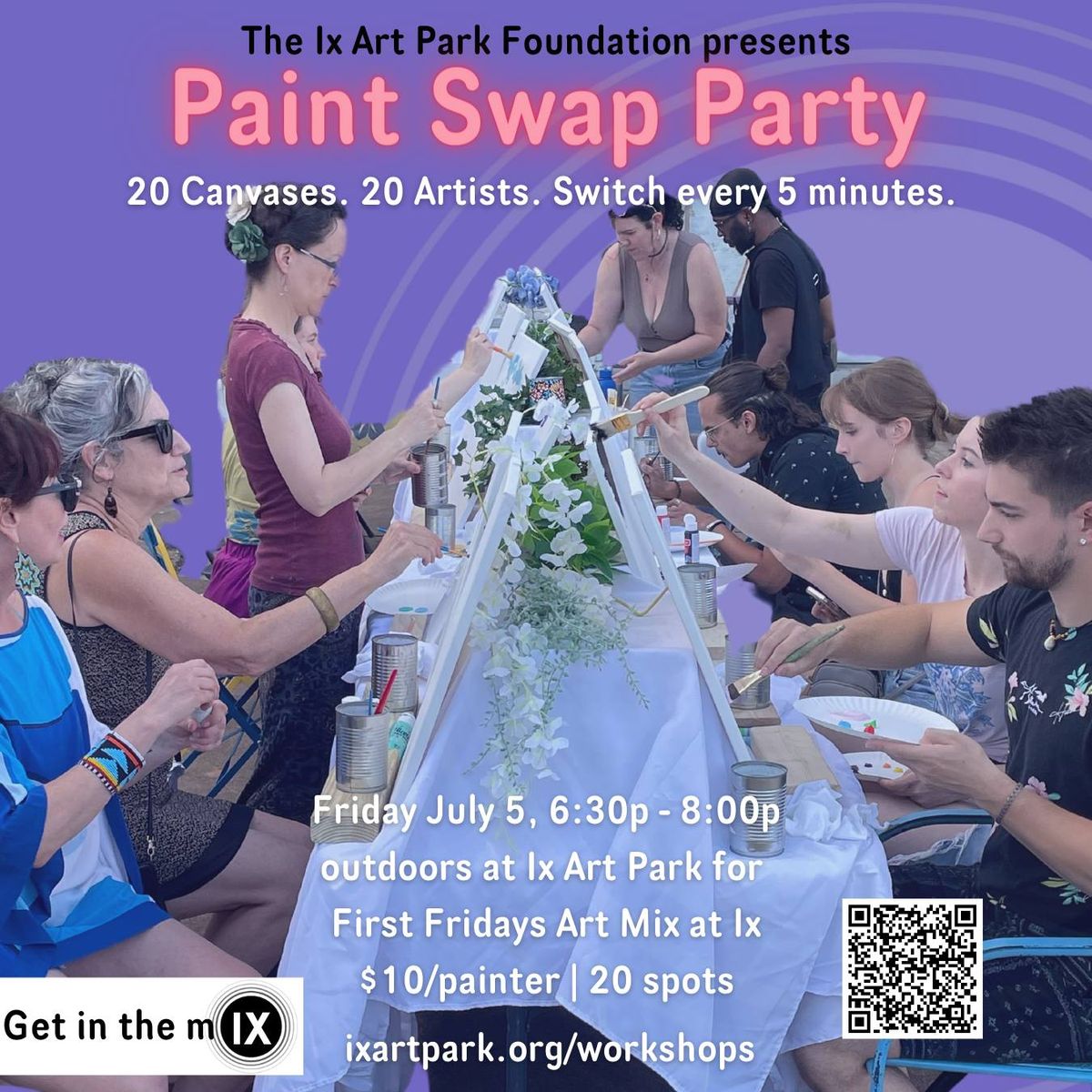Paint Swap Party - Art Mix at IX