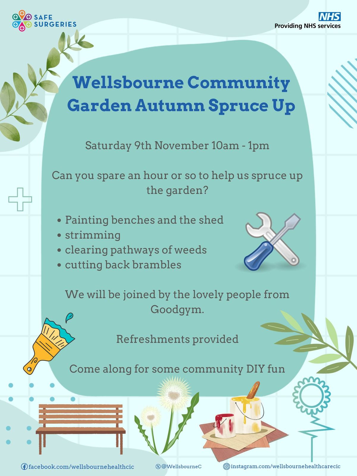 Wellsbourne Community Garden Autumn Spruce Up