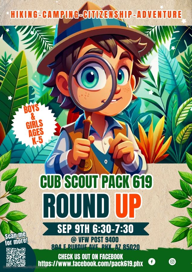 Cub Scouts Pack 619 Round Up Night