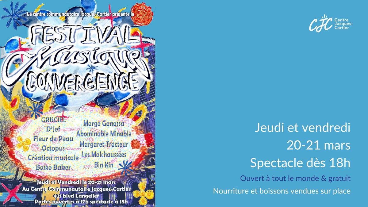 Festival Musique Convergence \ud83c\udfb6au CJC