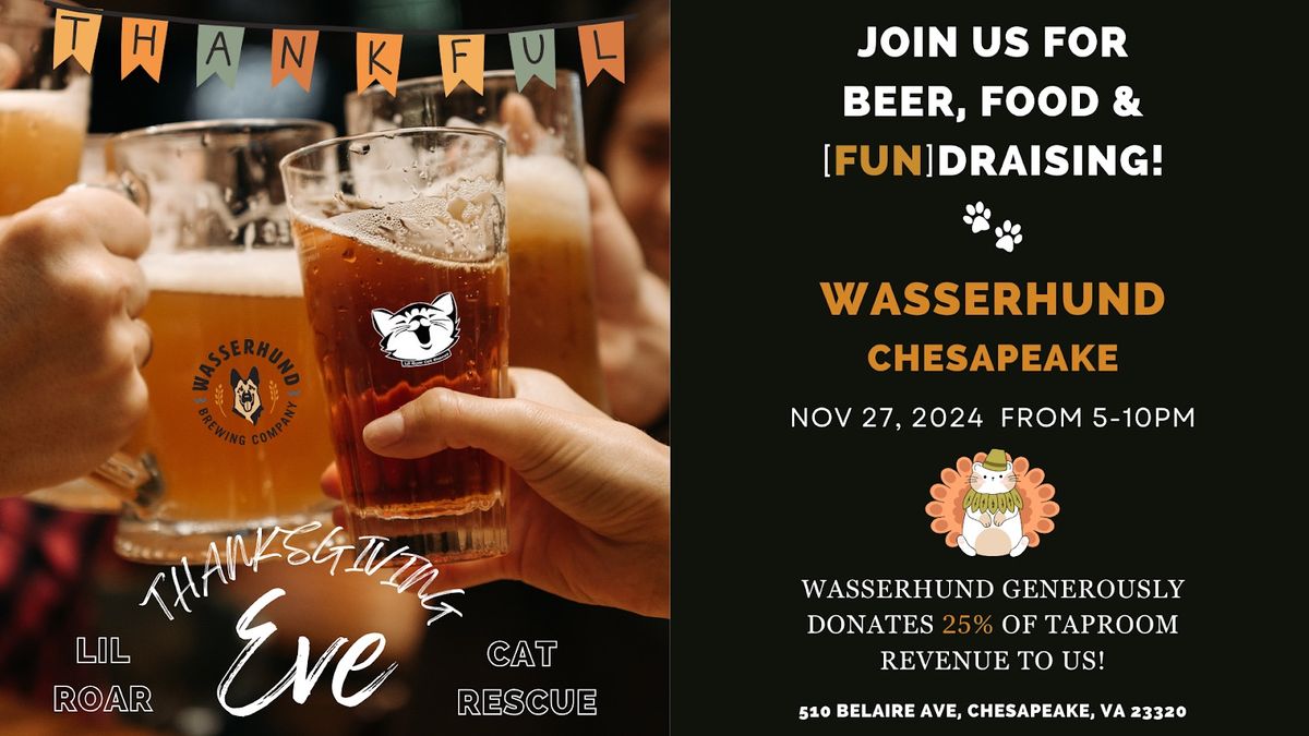 Wasserhund Charity Night for Lil Roar Cat Rescue