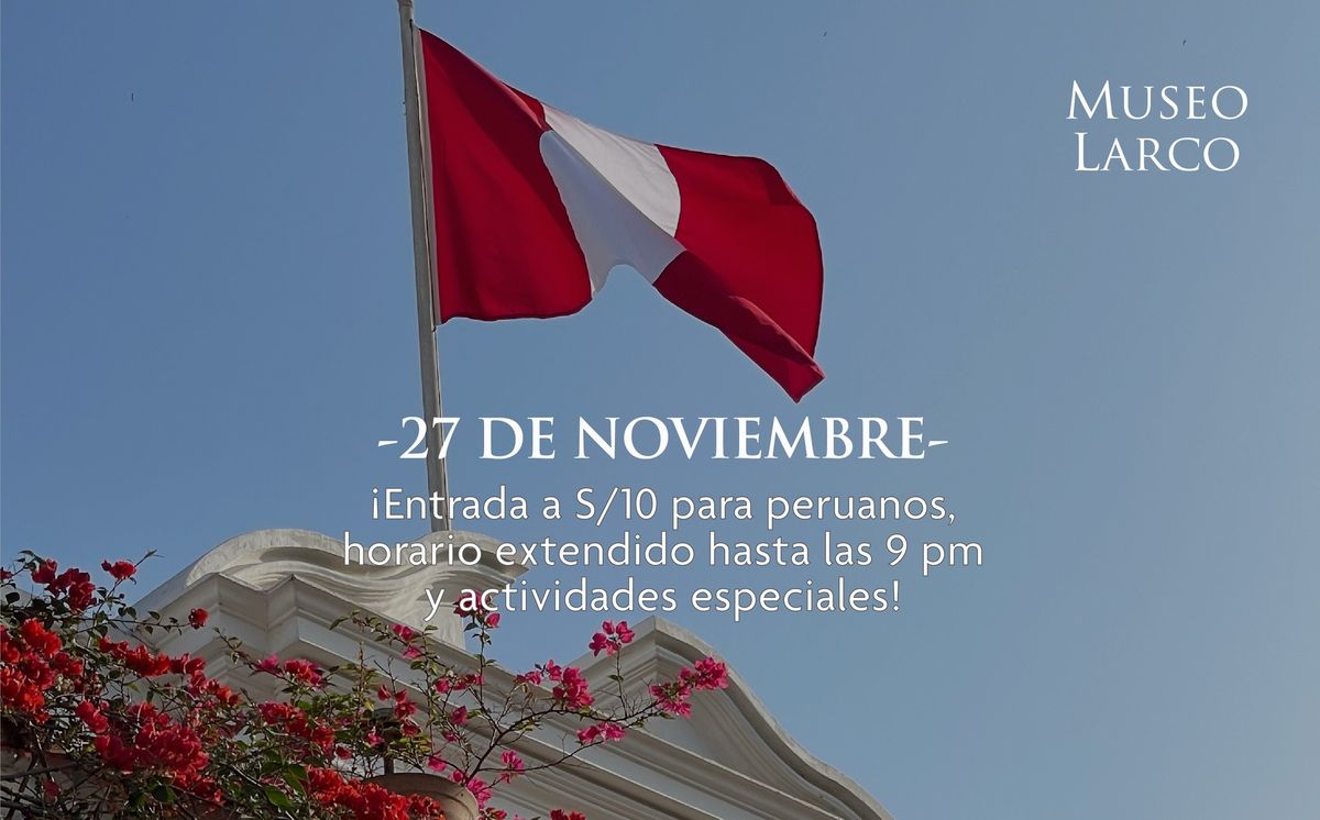 Promo 27 de noviembre en el Museo Larco | Los viajes de Ai Apaec