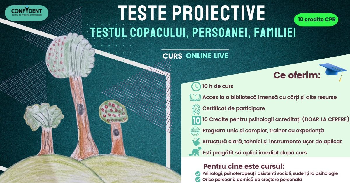 Curs cu credite CPR, online - Teste Proiective