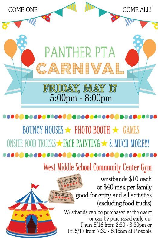 Panther PTA Carnival at West Middle School Community Center
