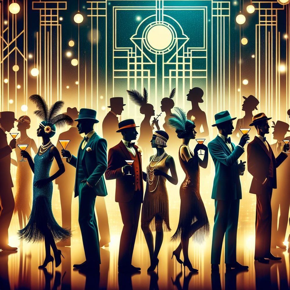 Roaring 20's Grand Gatsby Speakeasy Mystery Dinner