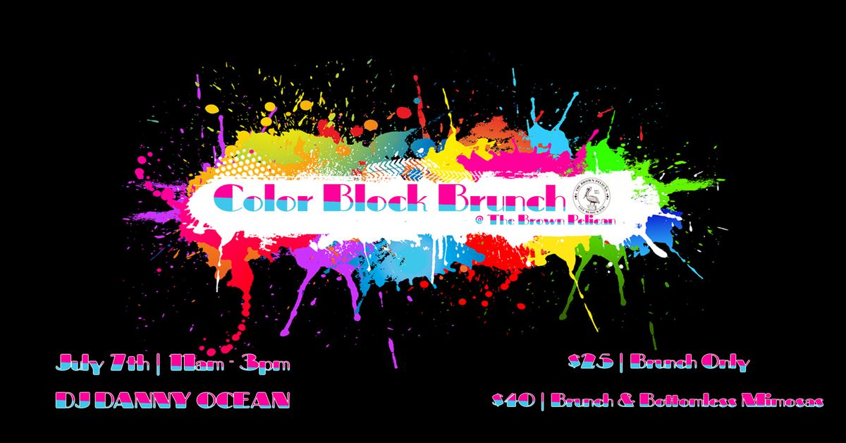 Color Block\ud83c\udf08Brunch at The Brown Pelican!