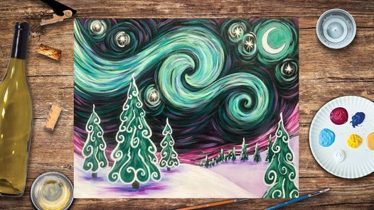 Starry Northern Lights Paint and Sip  Event