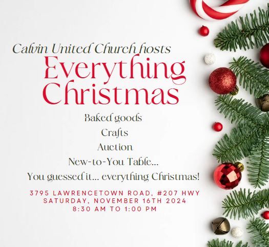 Calvin United Church hosts Everything Christmas Sale