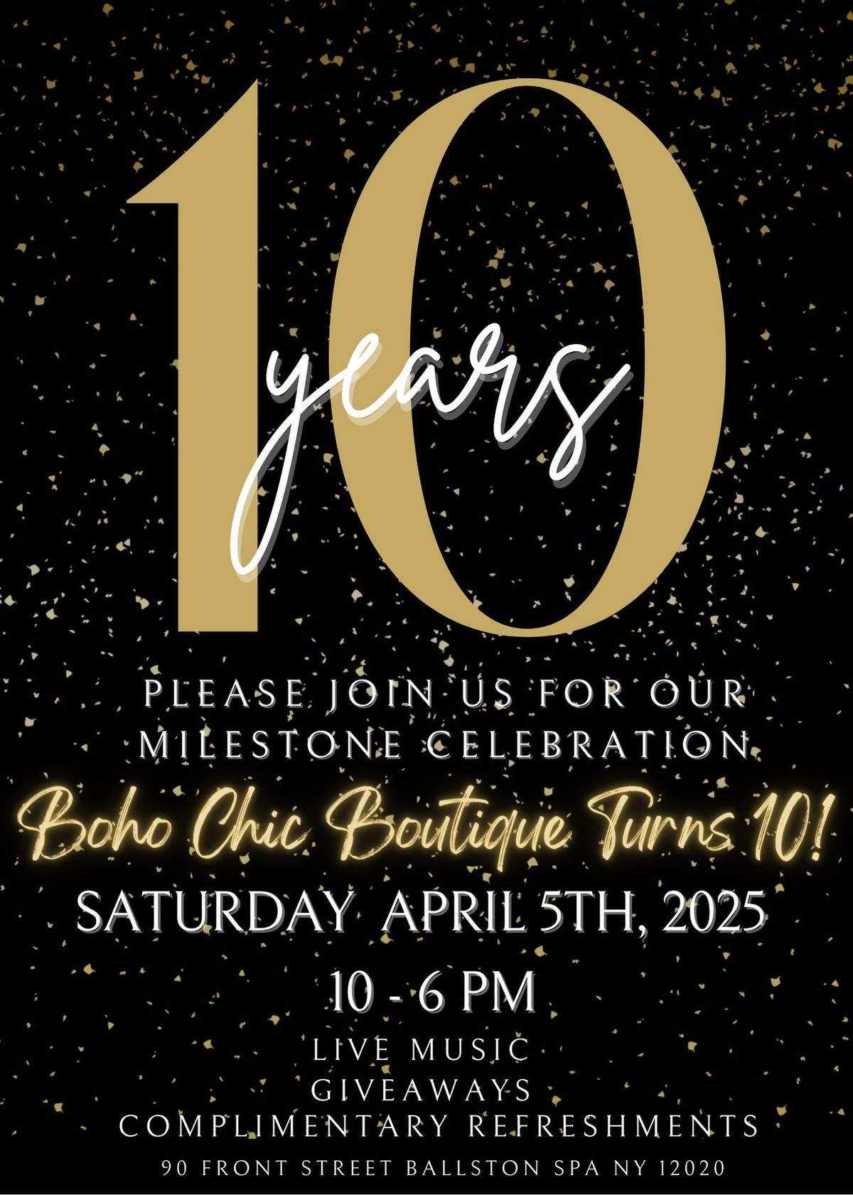 10-YEAR Anniversary Celebration