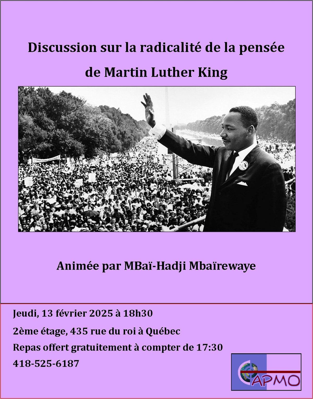 Discussion sur la radicalit\u00e9 de la pens\u00e9e de Martin Luther King