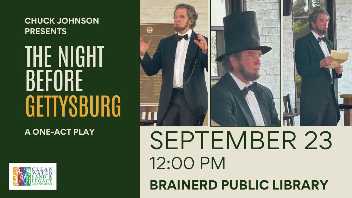 The Night Before Gettysburg One-Act Play by Chuck Johnson