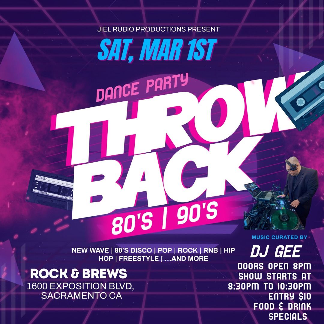 Throwback 80\u2019s | 90\u2019s Dance Party