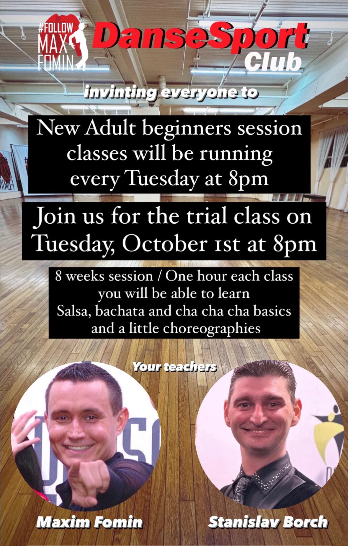 Beginner Social Latin Group      Fall Session