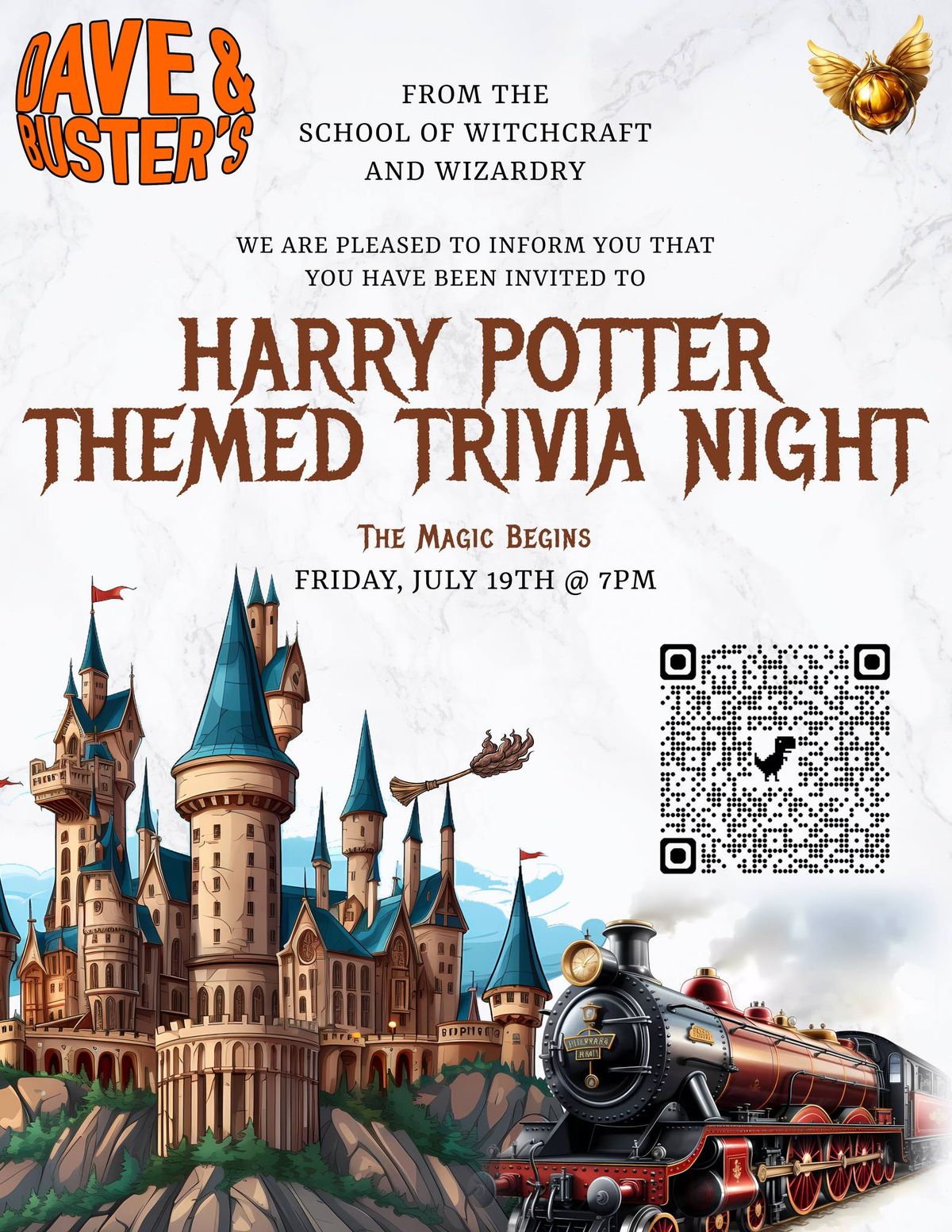 Harry Potter Themed Trivia Night