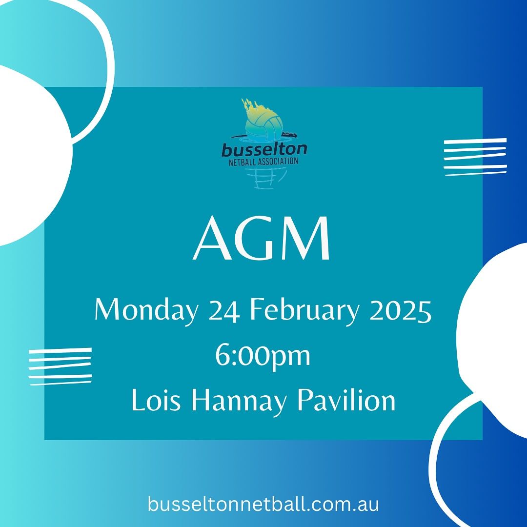 Busselton Netball Association AGM