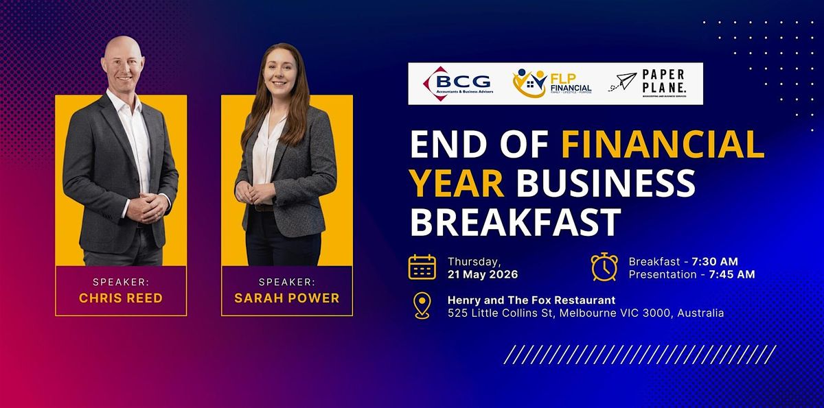 Budget Update & EOFY Planning Breakfast - May 2026