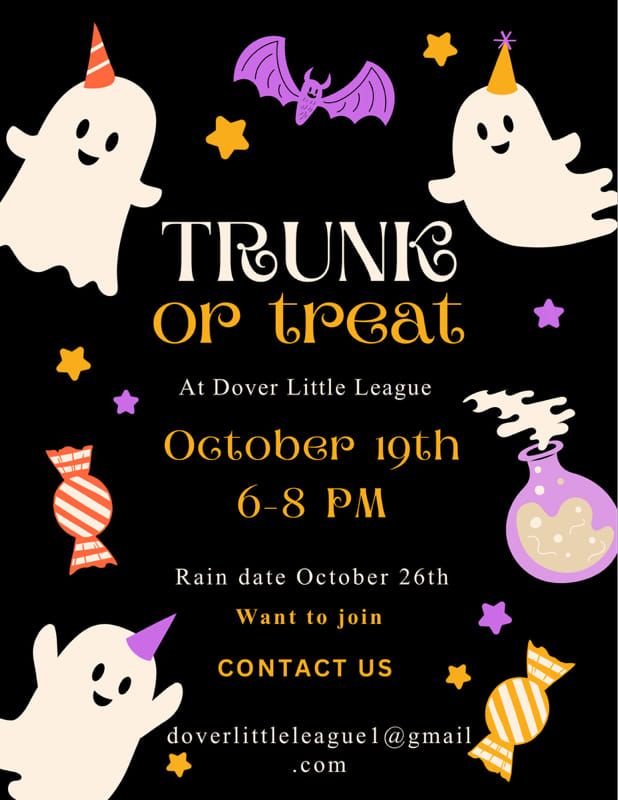 Trunk or Treat Dover Little League 