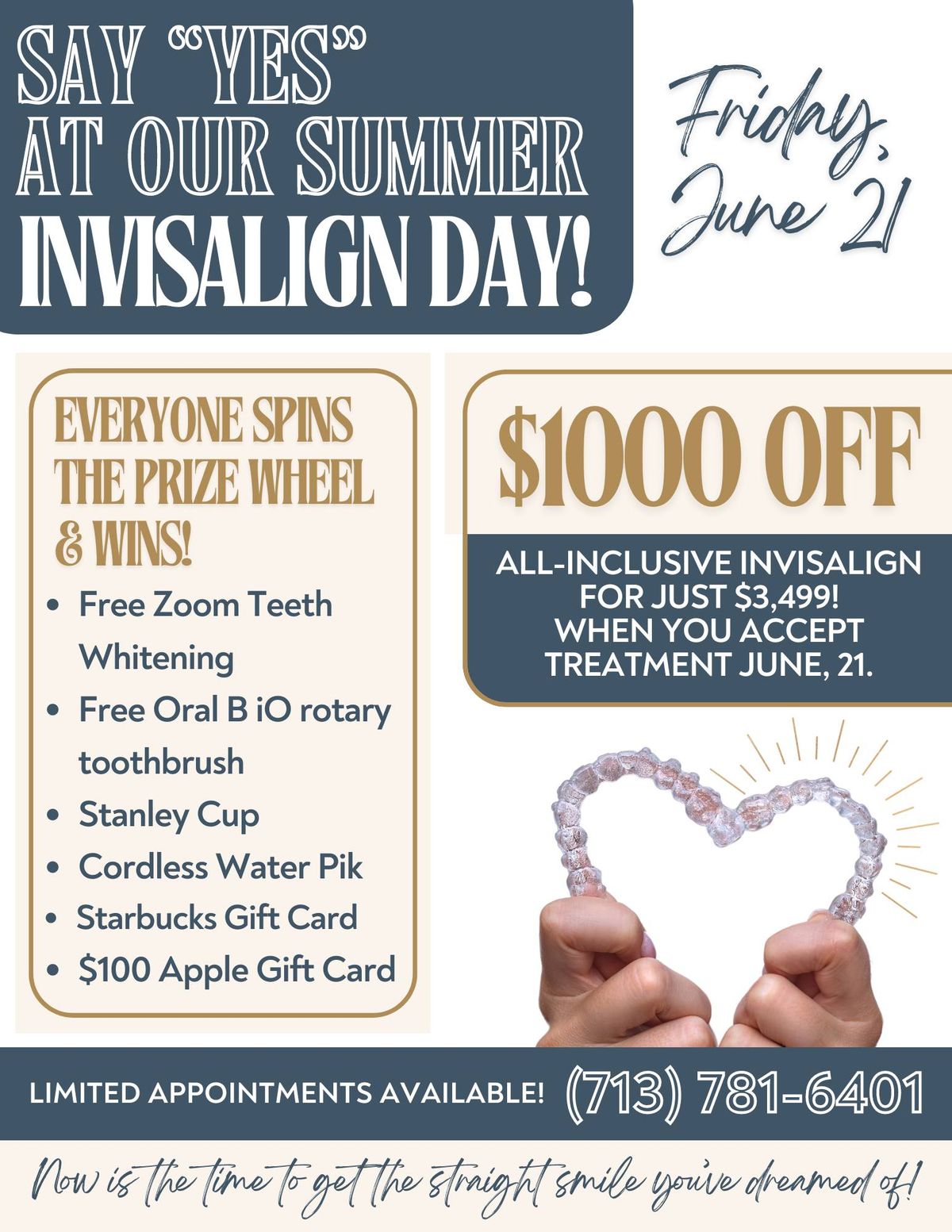 Summer Invisalign Day - Save $1,000  & Win! 