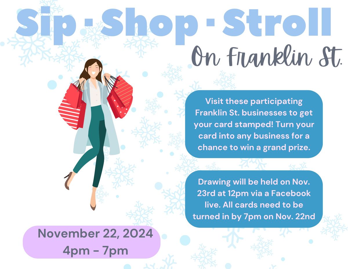 Sip, Shop, & Stroll on Franklin Street