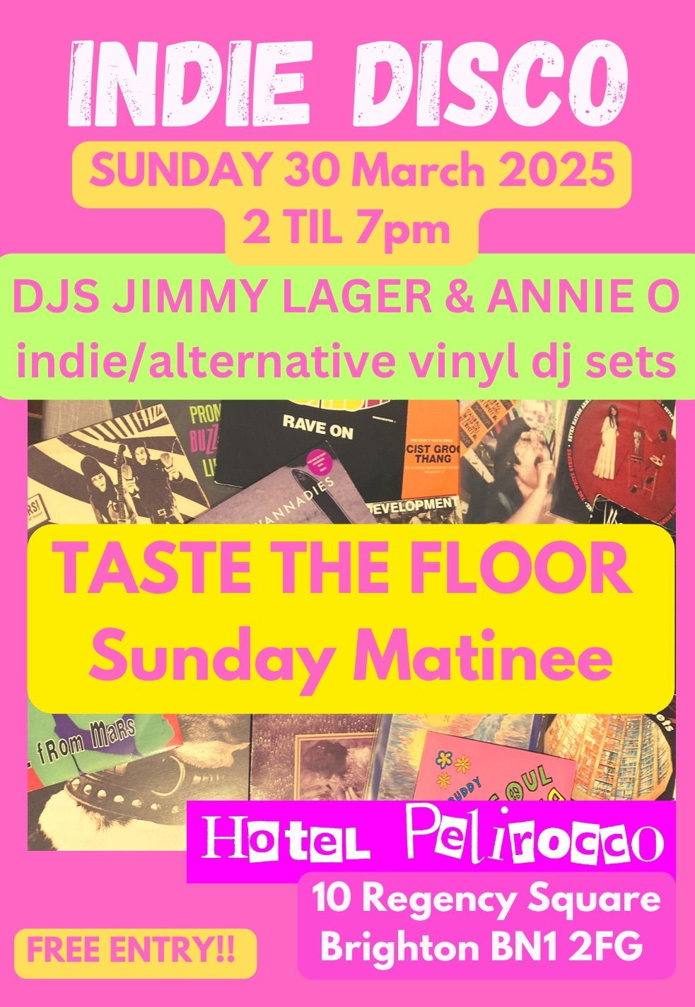 TASTE THE FLOOR INDIE DISCO MATINEE