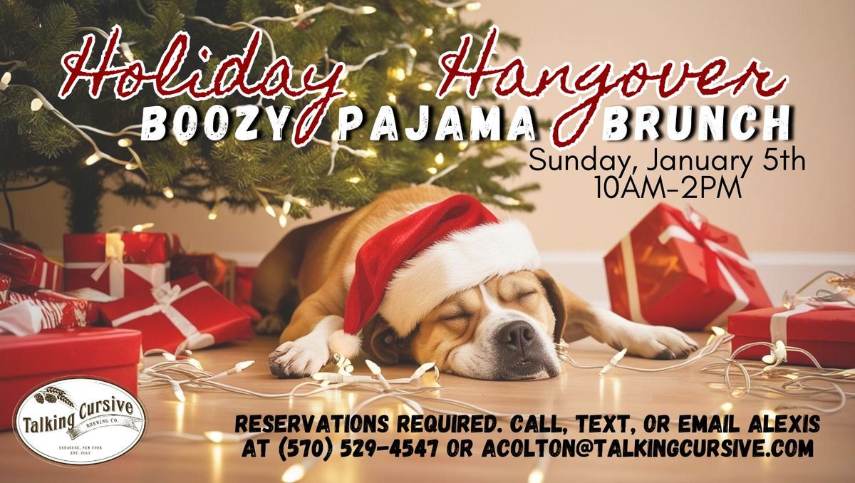 Holiday Hangover Boozy Pajama Brunch