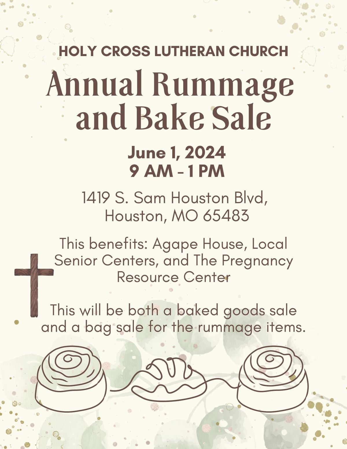 Holy Cross Lutheran Church Annual Rummage and Bake Sale