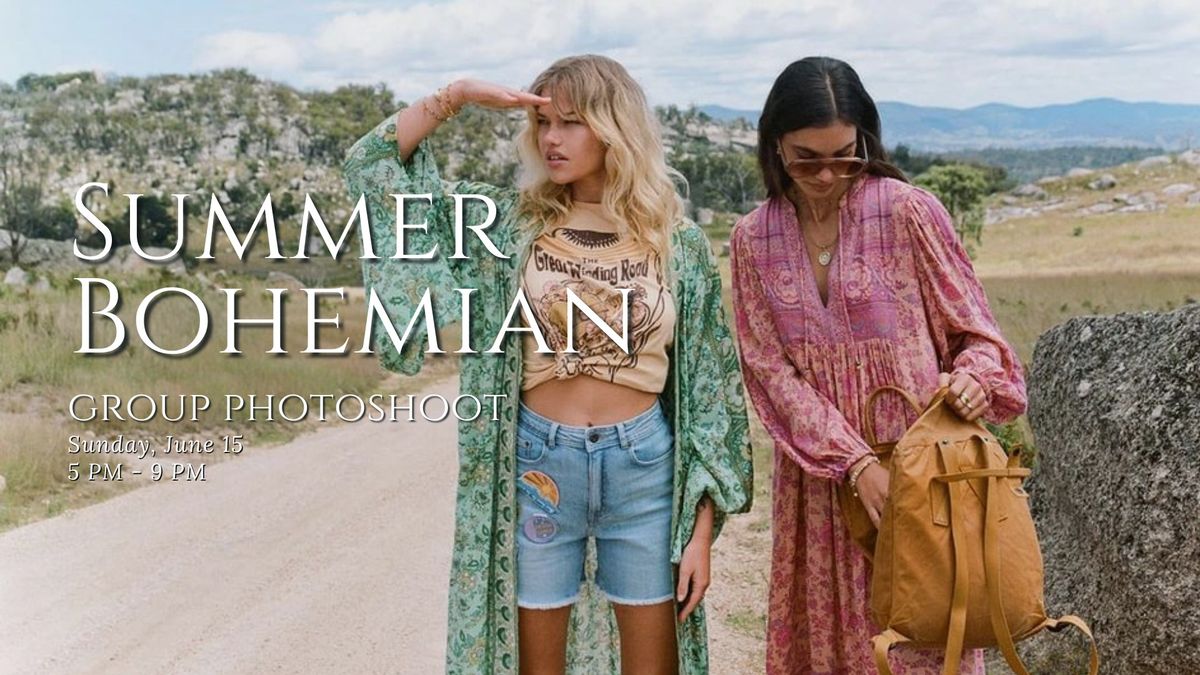 Summer Bohemian Group Photoshoot