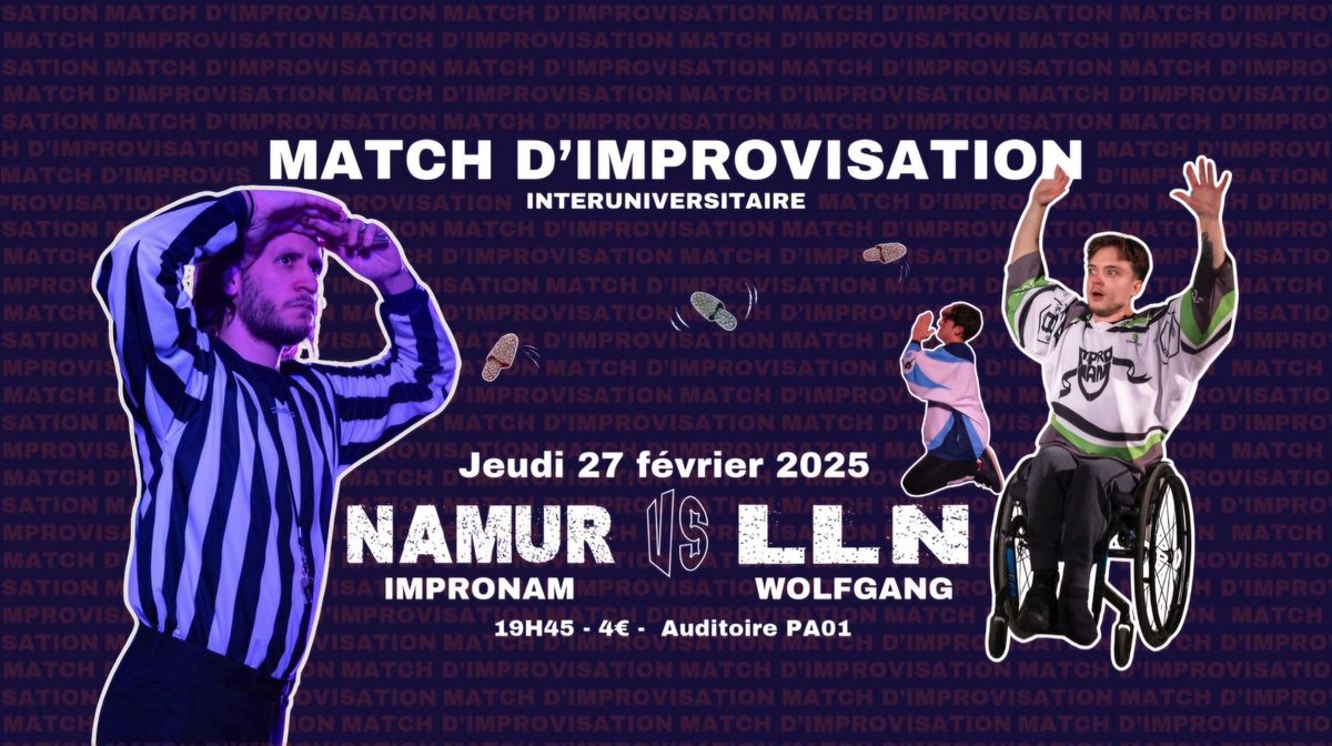 Match d'impro interuniv : ImproNam VS Wolfgang