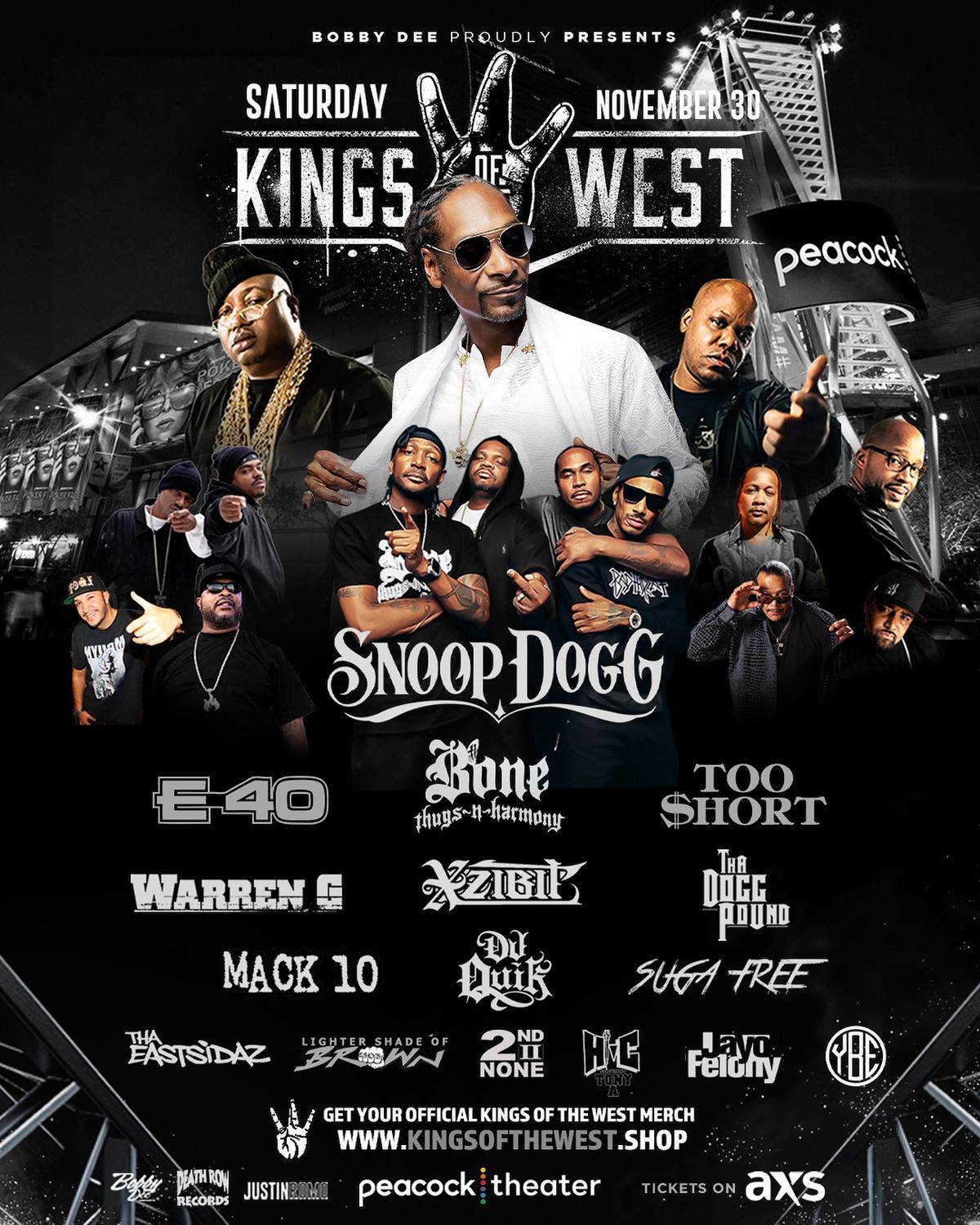 Kings Of The West - Snoop Dogg, E-40, Bone Thugs, Too $hort 