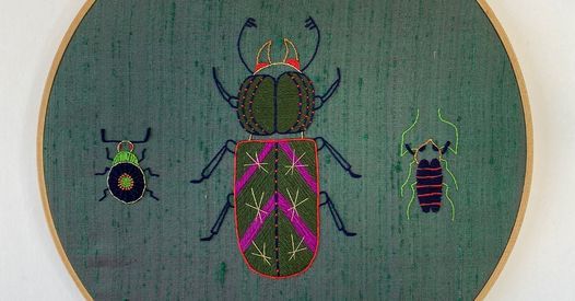 Online introduction to embroidery series: contemporary insect