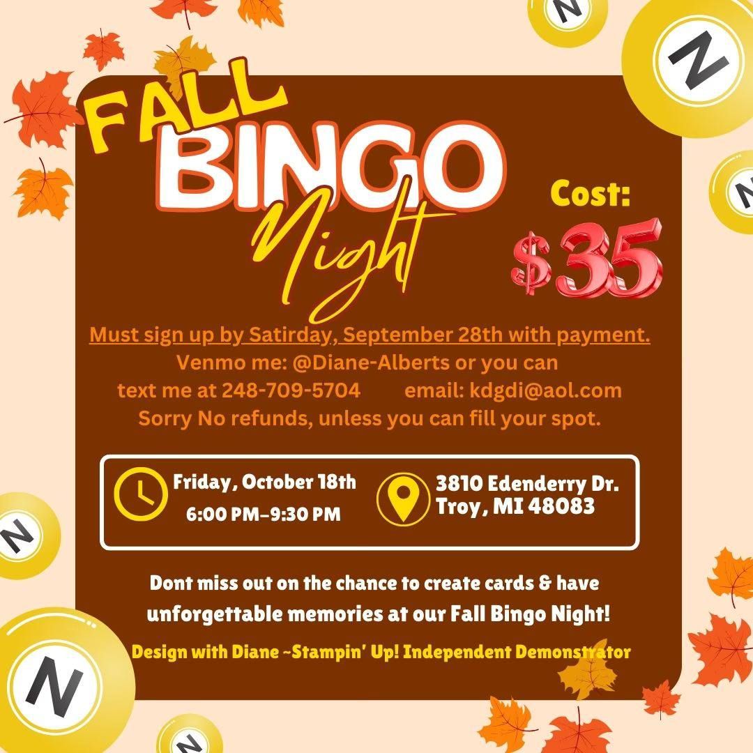 Fall Stampin'BINGO