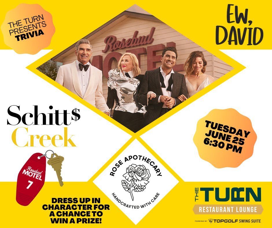 "Schitt's Creek" Themed Trivia Night