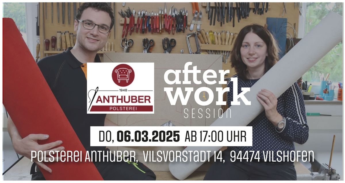 afterWork Session in der Polsterei Anthuber