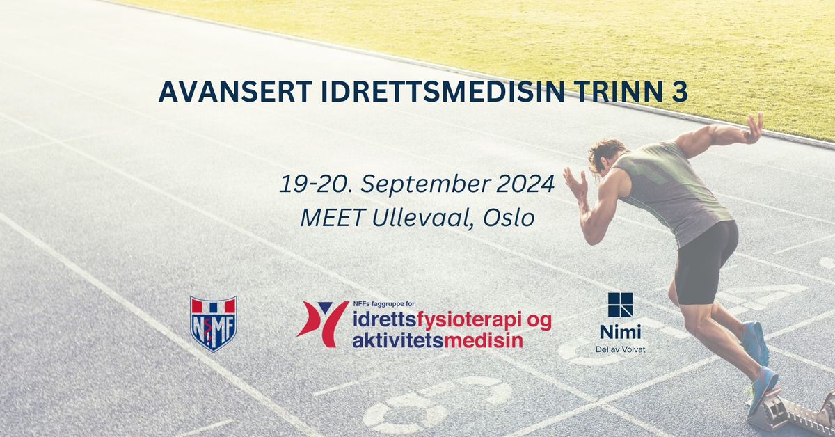 Kurs: Avansert idrettsmedisin trinn 3 2024