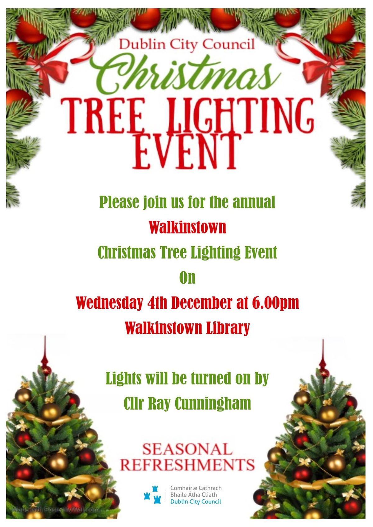 Christmas Lighting Events at Walkinstown Library