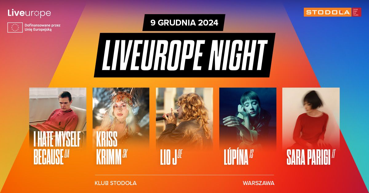 Liveurope Night, 09.12.2024, Klub Stodo\u0142a - WST\u0118P DARMOWY