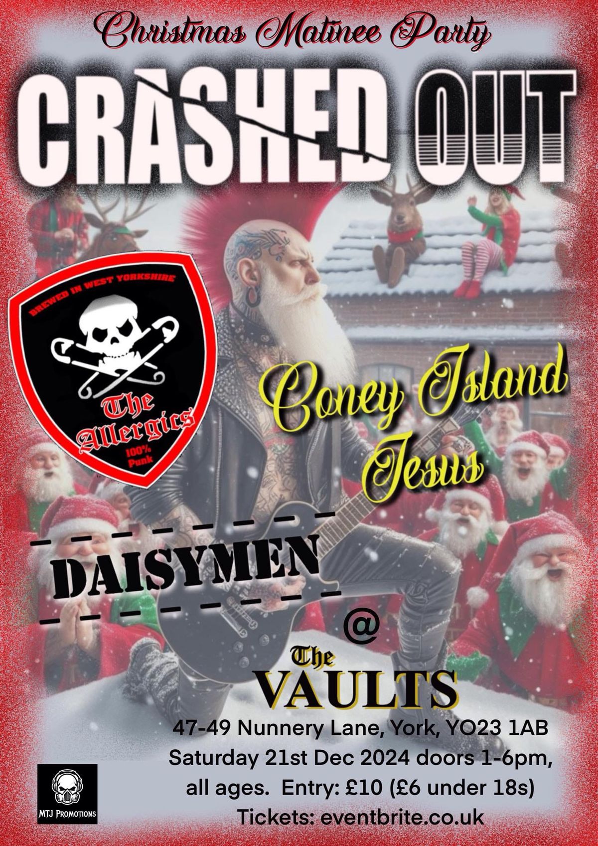 Crashed Out, The Allergics, Coney Island Jesus & The Daisymen - York Yuletide Special