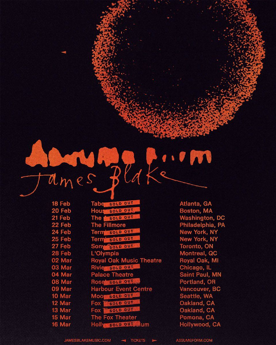 James Blake Washington Tickets