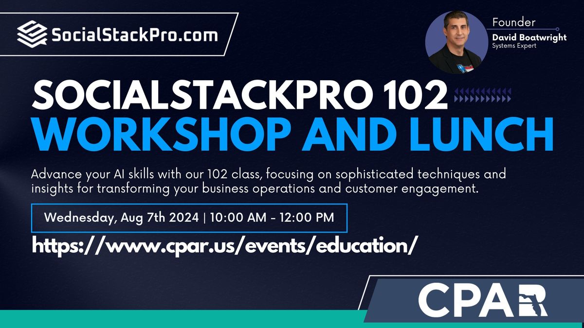 SocialStackPro WorkShop 102