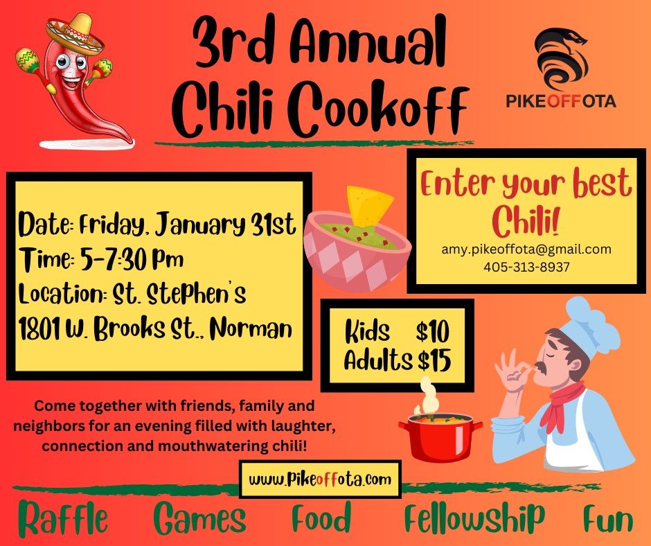 3rd Annual PIKE OFF OTA Chili Cookoff