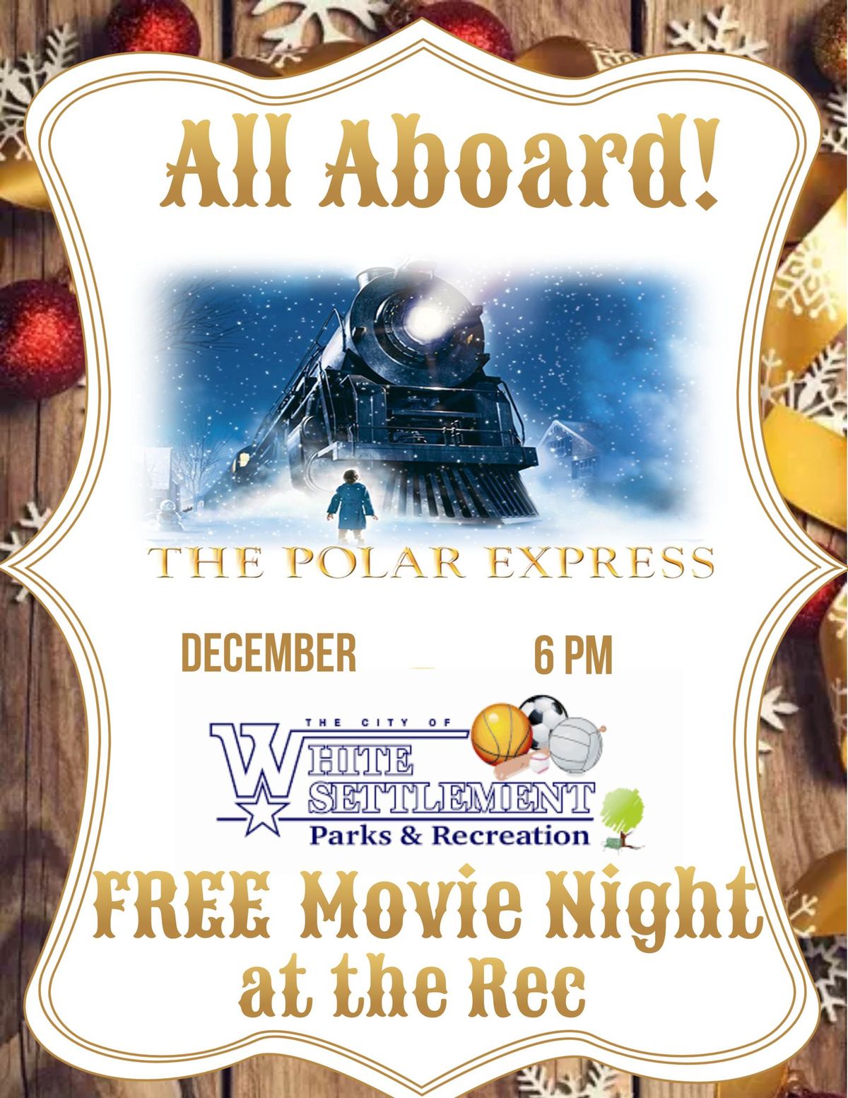 Polar Express Movie Night at the Rec