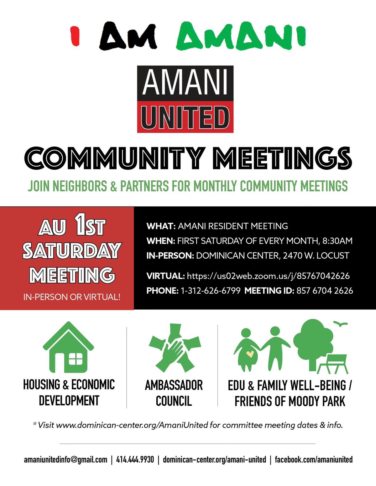 Amani United 1st Saturday Meeting