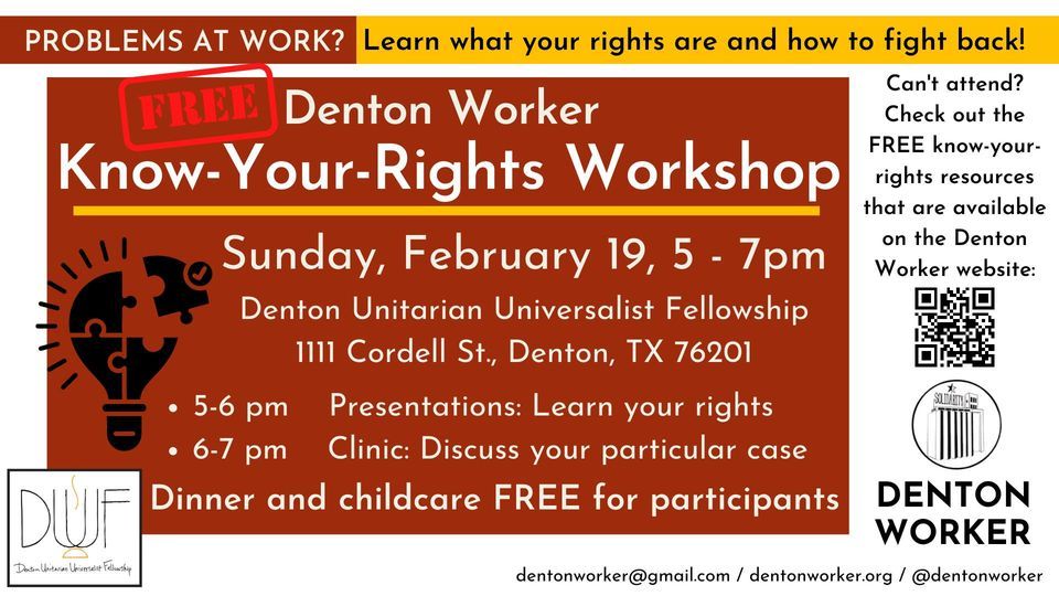 Denton Worker Know-Your-Rights-Workshop