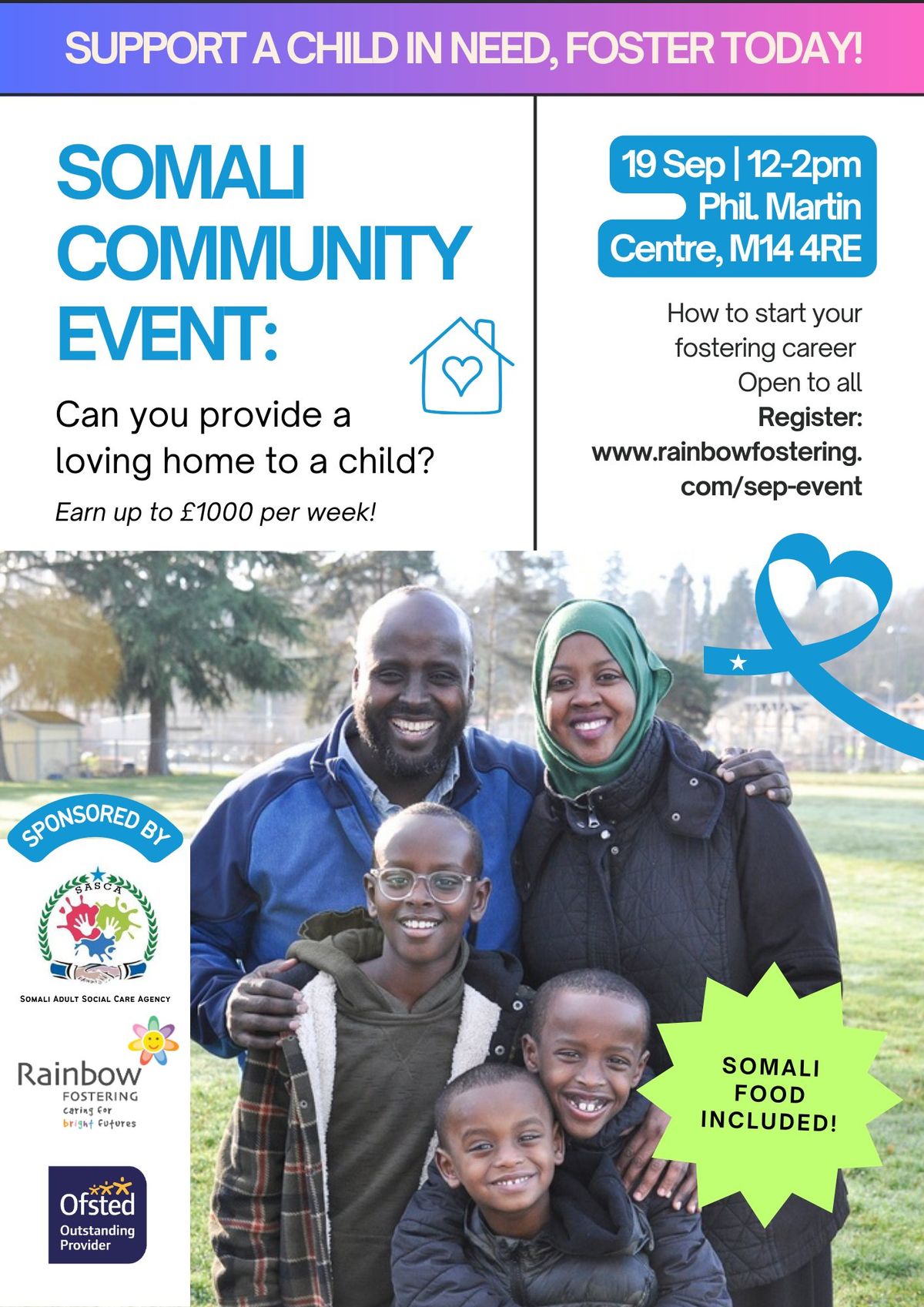 SOMALI COMMUNITY EVENT: SUPPORT A CHILD, FOSTER TODAY