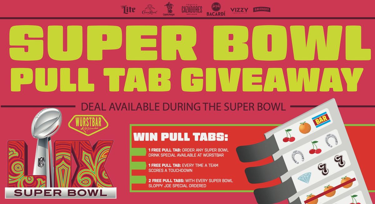 Super Bowl Pull Tab Party (Everyone Wins!)