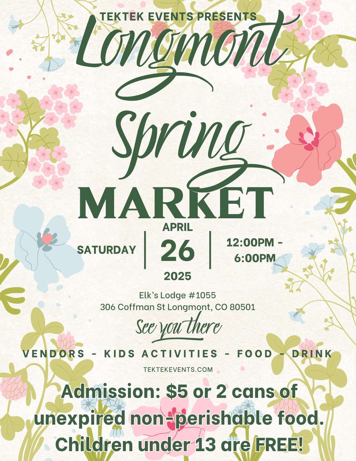 Longmont Spring Market