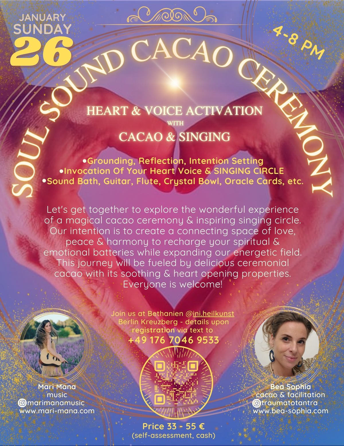 SOUL SOUND CACAO CEREMONY - heart & voice activation with cacao & singing circle